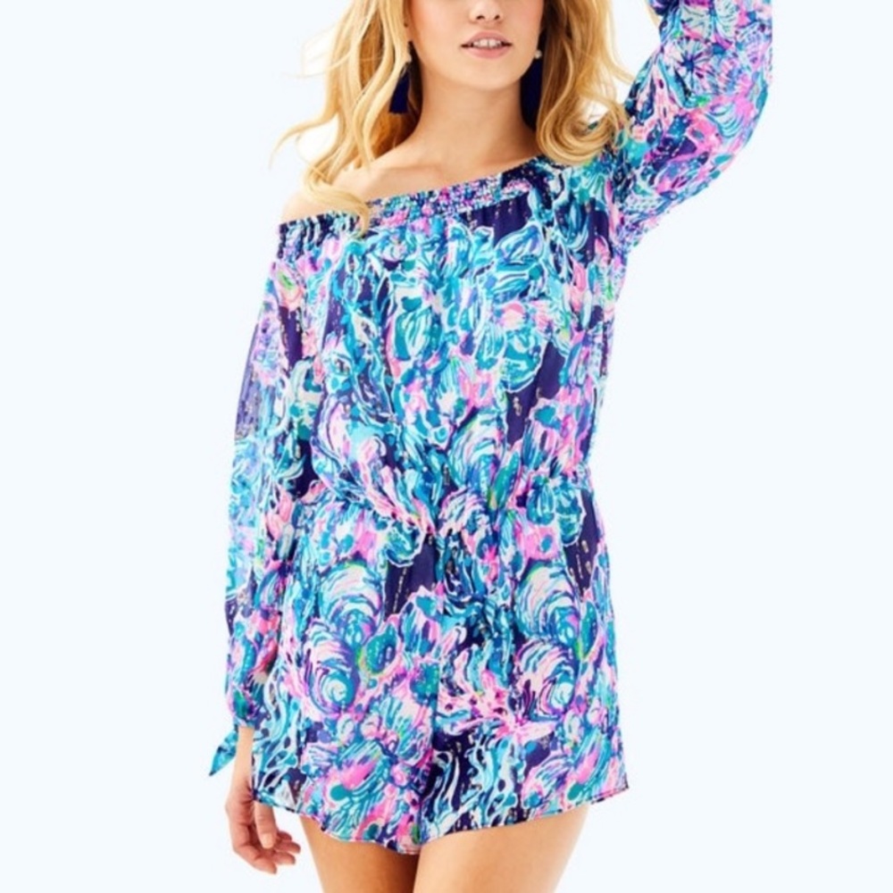 COPY - Lilly Pulitzer Myri off the shoulder romper